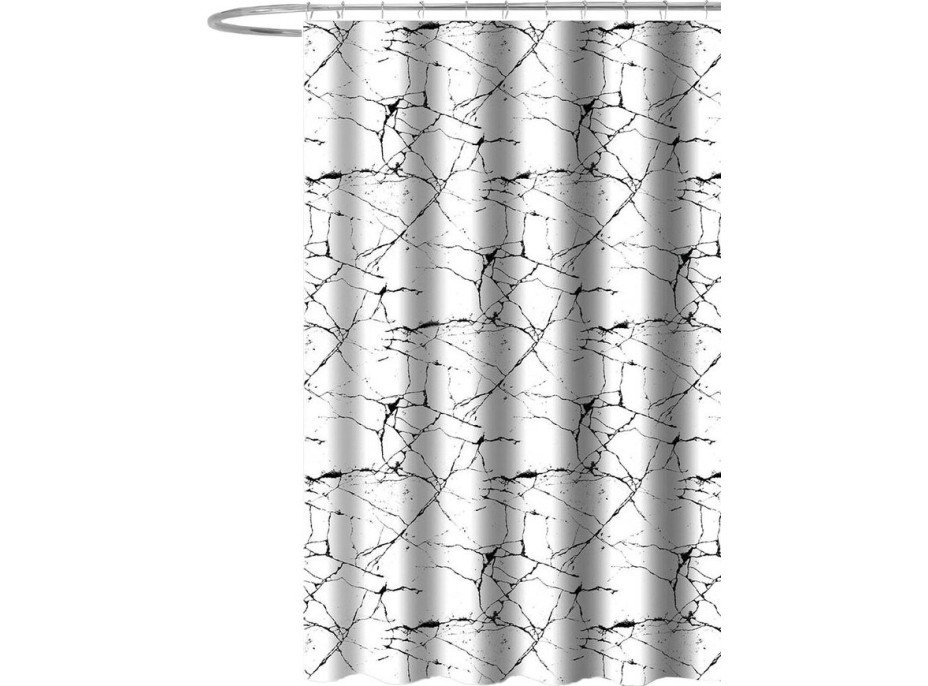 Aqualine Sprchový závěs 180x180cm, polyester, mramor ZV041