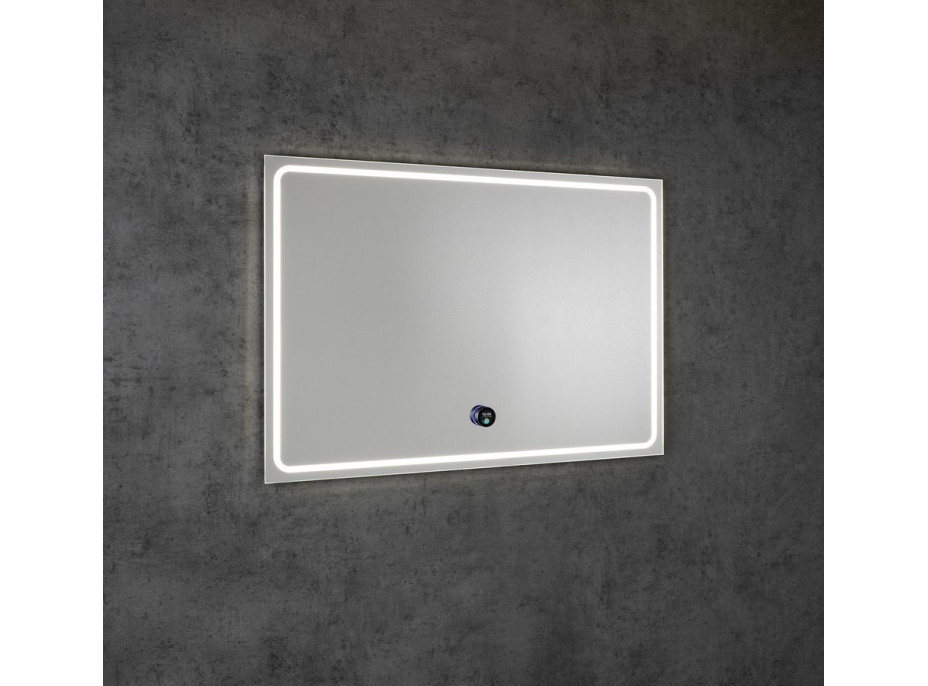 Sapho GEMINI zrcadlo s LED osvětlením 100x70cm, chytré funkce GM100K