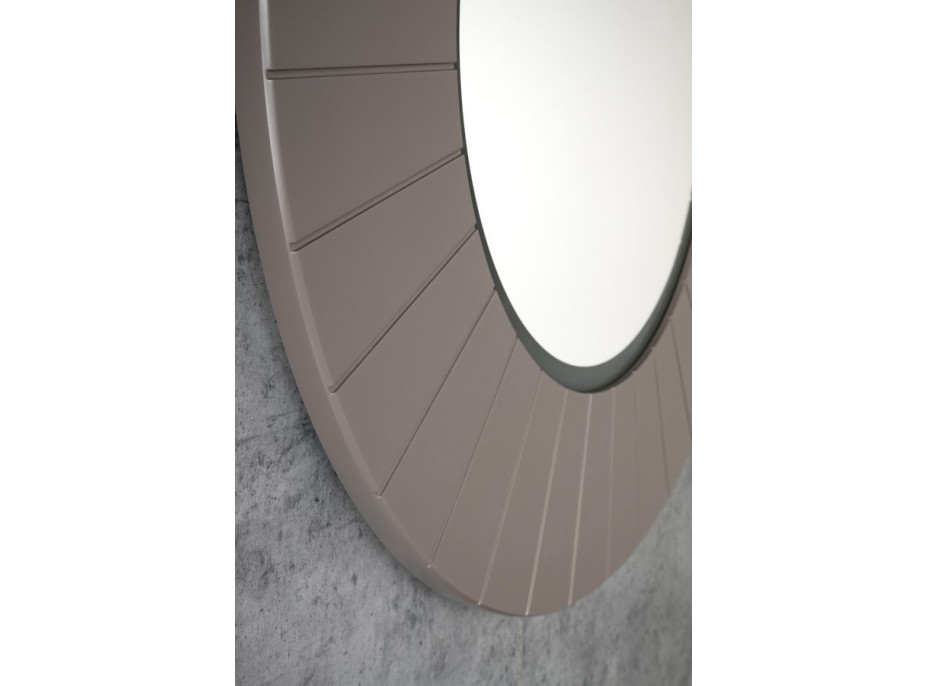 Sapho LUMIRO STRIP kulaté zrcadlo s LED osvětlením v rámu ø 75cm, agila LR750-4343S