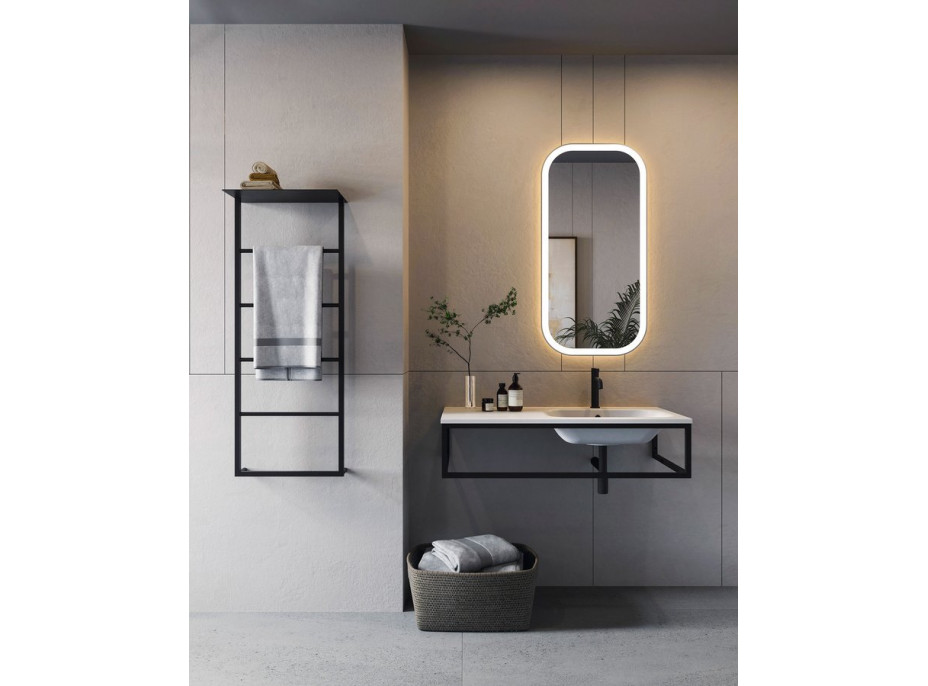 Sapho SKA konzole pod umyvadlo/desku 100x22x51cm, černá mat SKA810