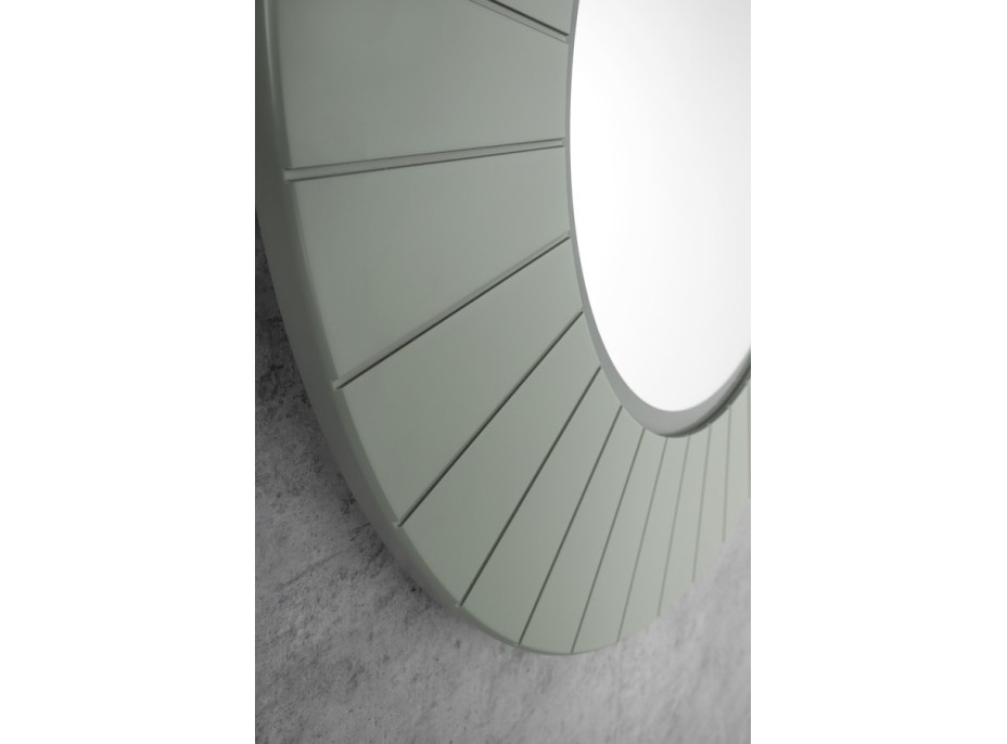Sapho LUMIRO STRIP kulaté zrcadlo s LED osvětlením v rámu ø 75cm, verde LR750-4444S