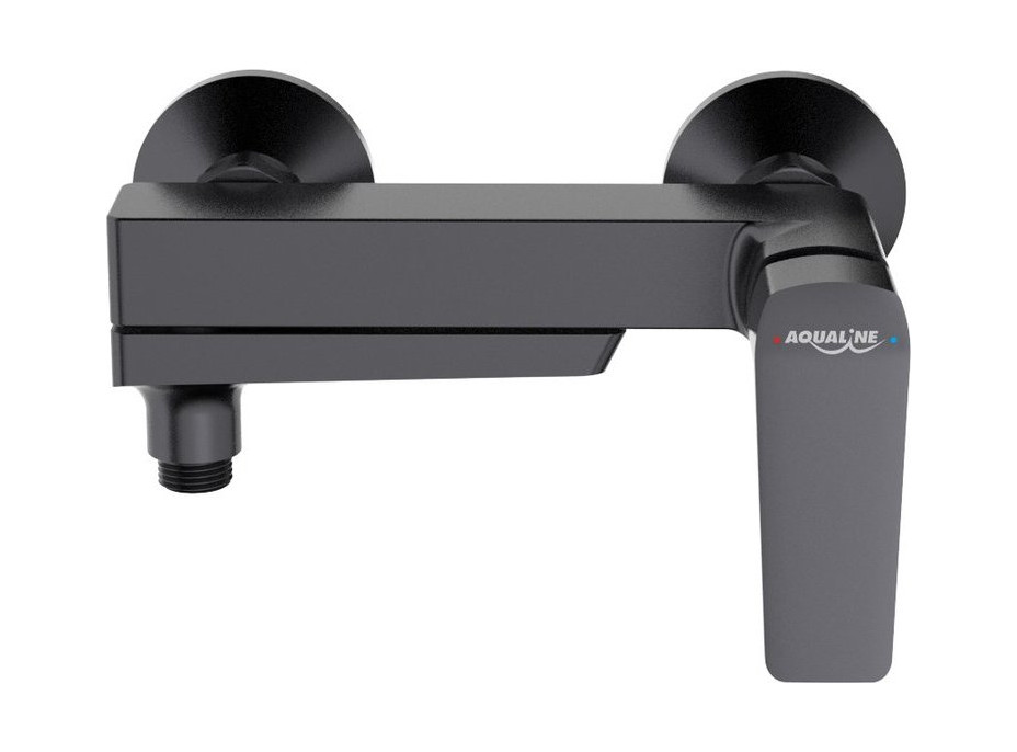 Aqualine FLERY nástěnná vanová/sprchová baterie, otočné ramínko, gun metal FY010GM