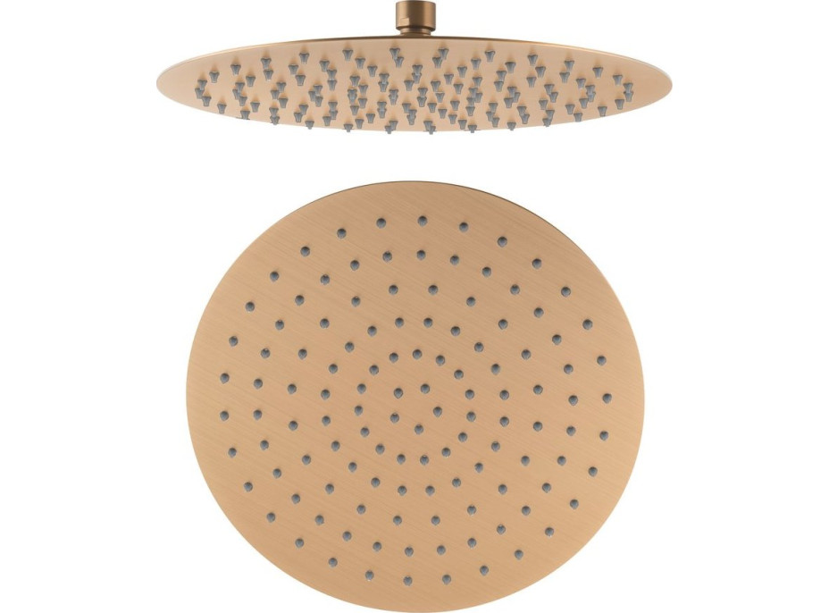 Sapho SLIM hlavová sprcha, průměr 300mm, měď mat MS573PG