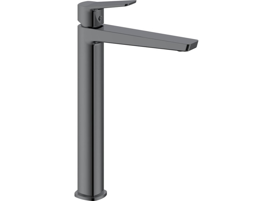 Aqualine FLERY stojánková umyvadlová baterie vysoká, gun metal FY006GM