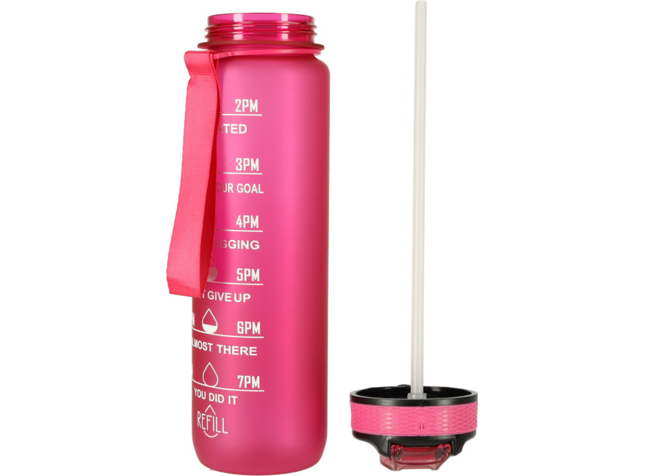 Láhev na vodu 1l - růžová