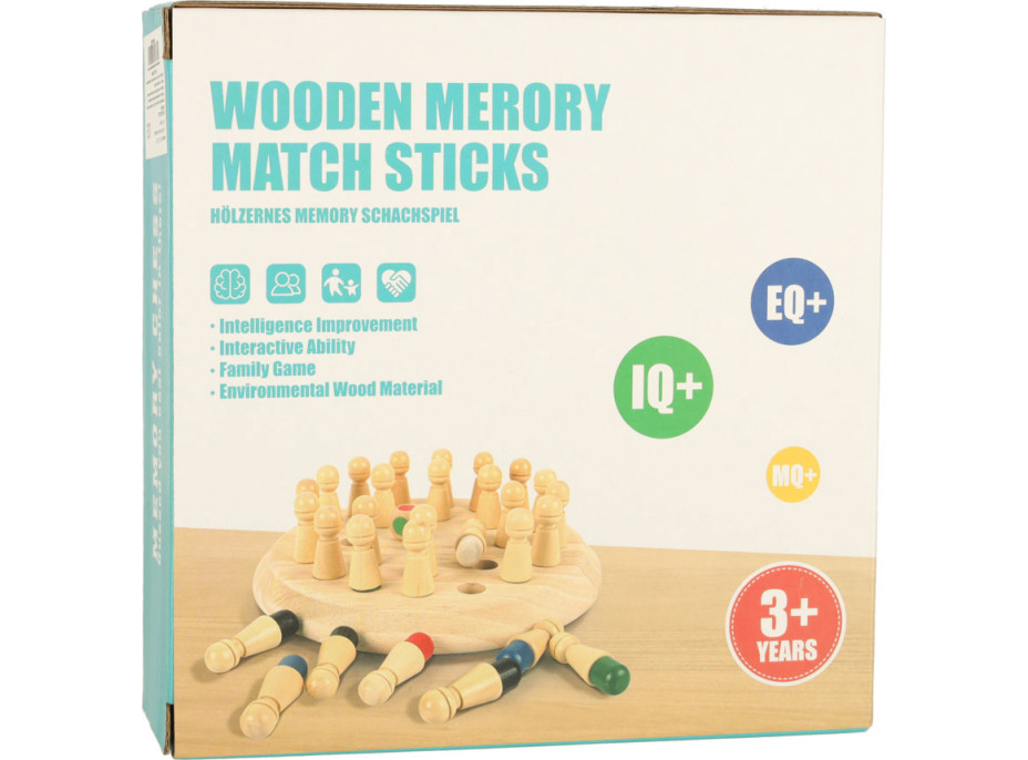 Paměťová logická dřevěná hra - Barvy