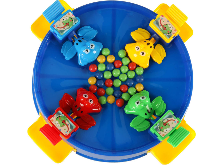 Arkádová hra Hladové žáby pro 4 hráče - modrá