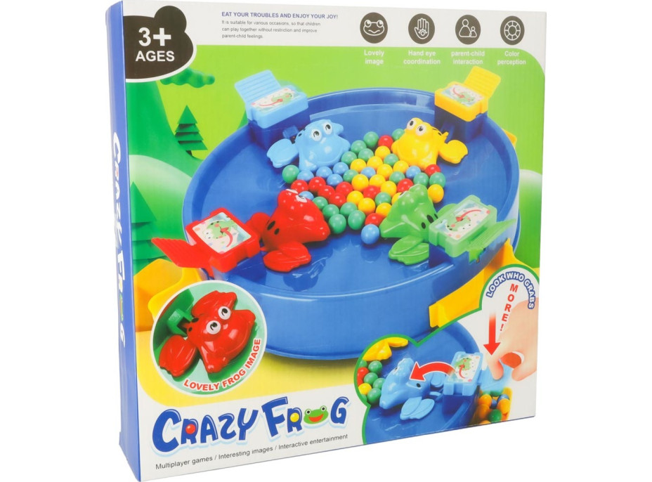 Arkádová hra Hladové žáby pro 4 hráče - modrá