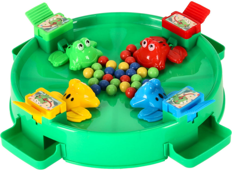 Arkádová hra Hladové žáby pro 4 hráče - zelená