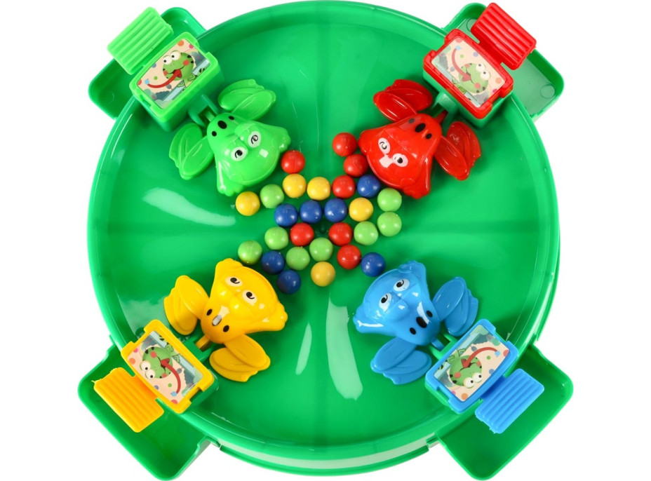 Arkádová hra Hladové žáby pro 4 hráče - zelená