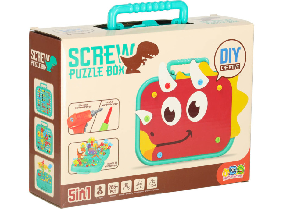 Šroubování v kufříku - Dinosauři