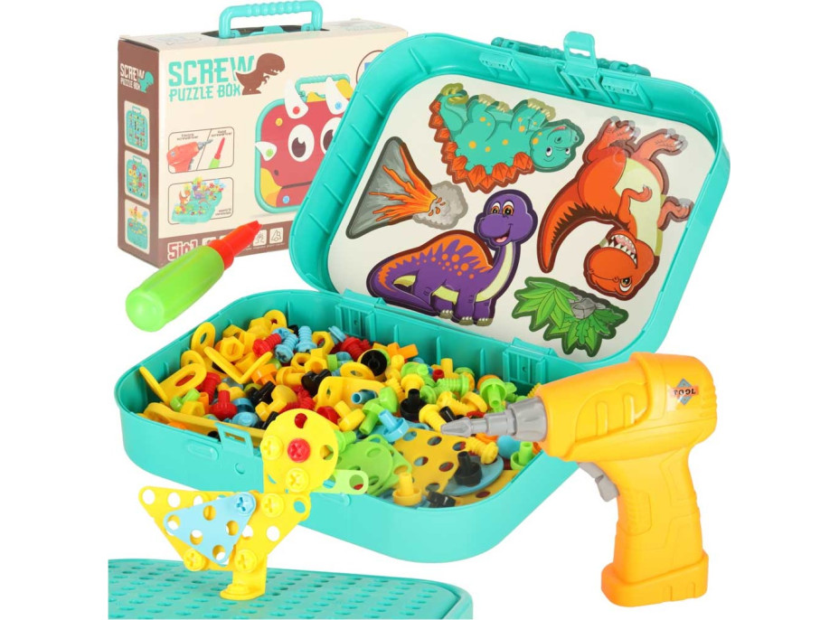 Šroubování v kufříku - Dinosauři