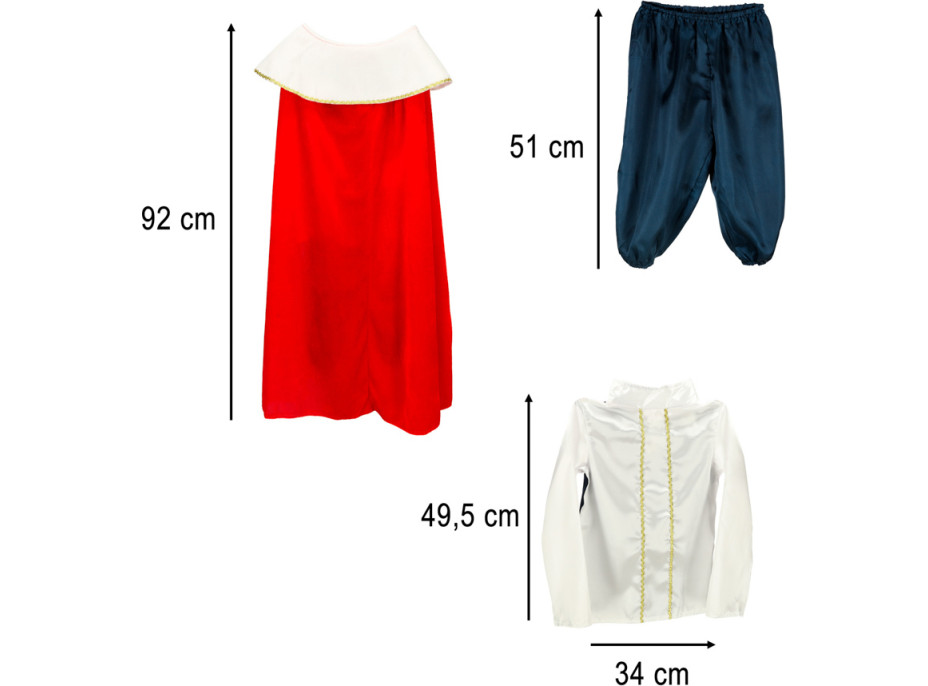 Karnevalový kostým Král - velikost M