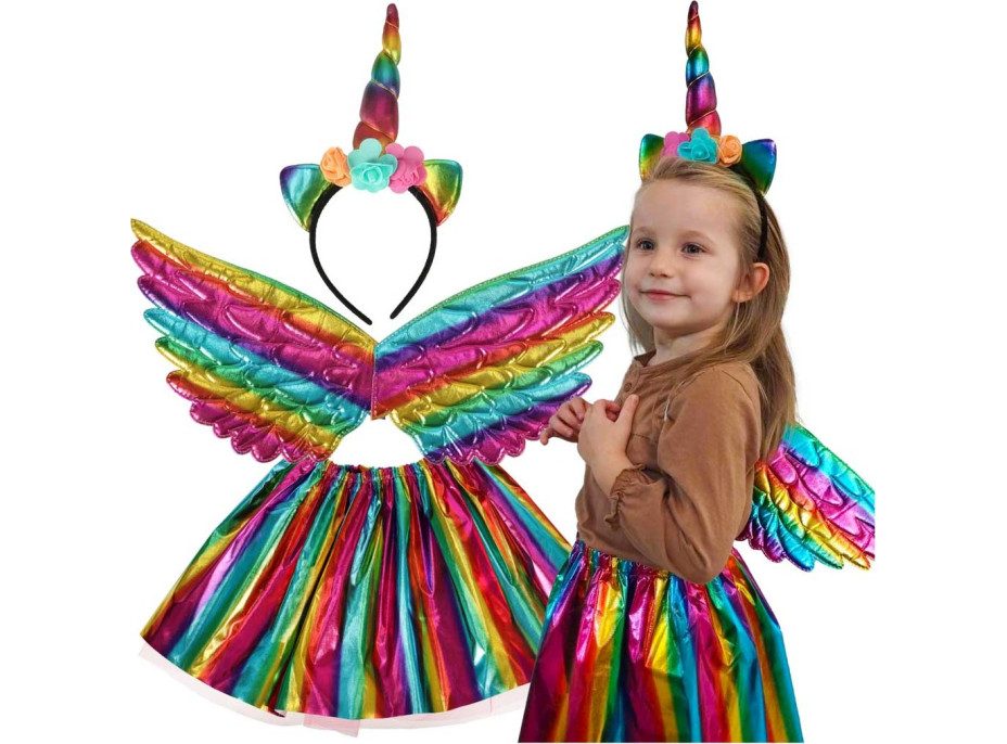 Karnevalový kostým Jednorožec - vícebarevný