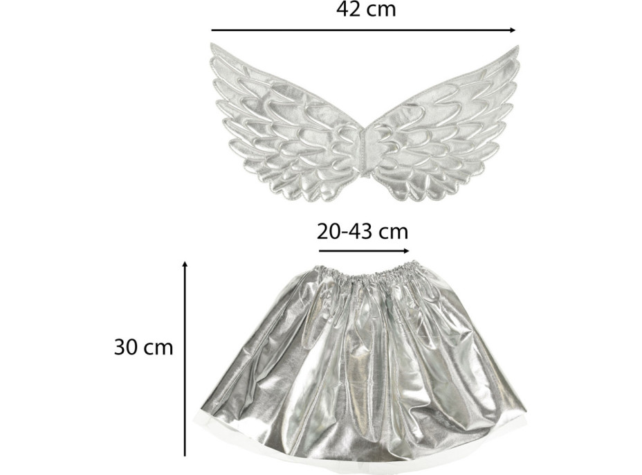 Karnevalový kostým Jednorožec - stříbrný