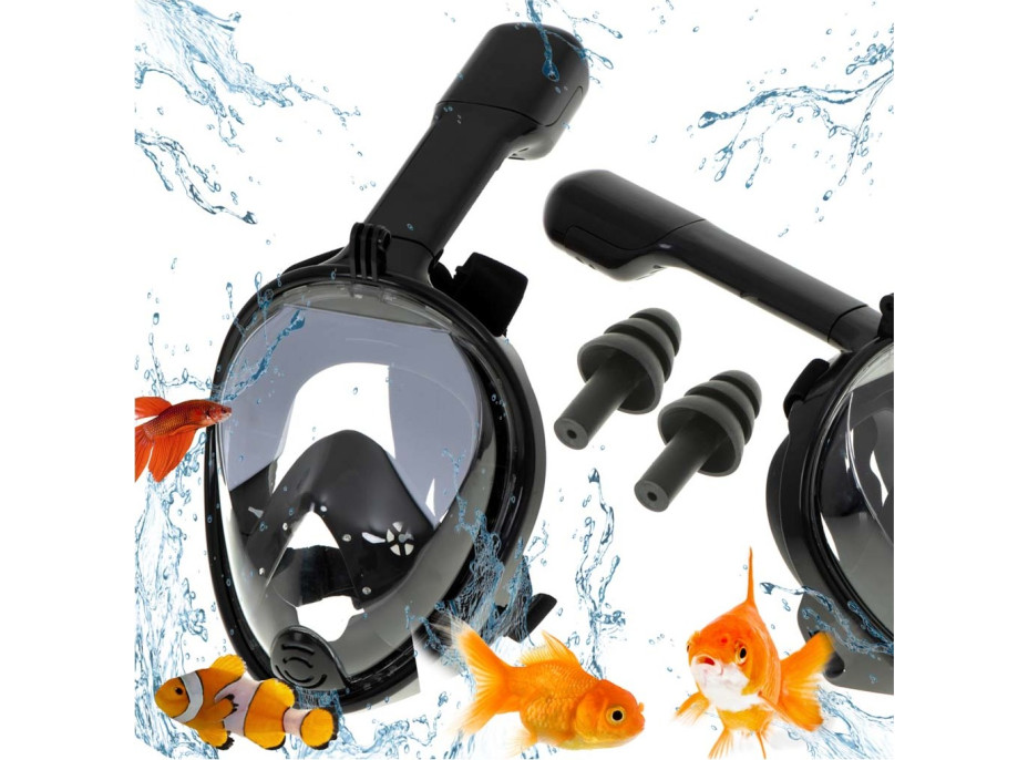 Šnorchlovací maska vel. L/XL - černá