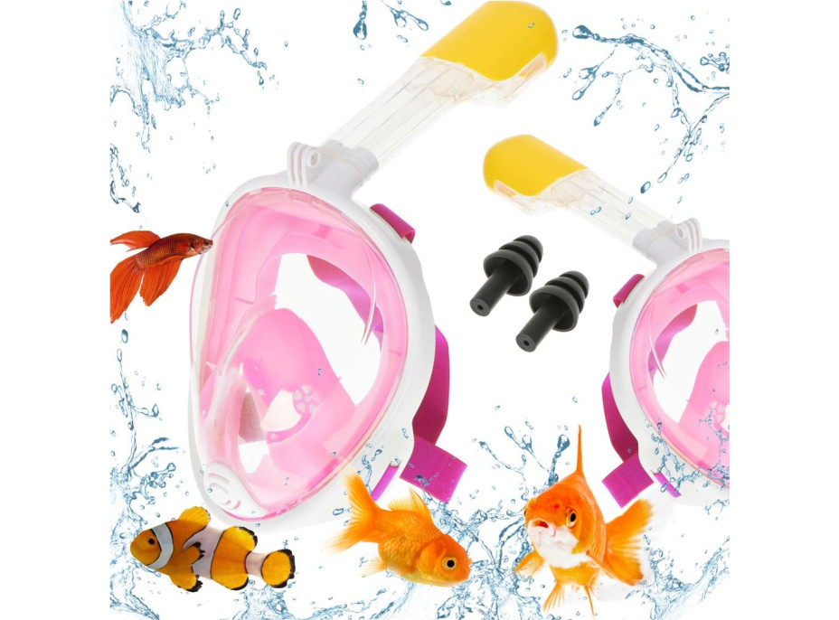 Šnorchlovací maska vel. S/M - růžová