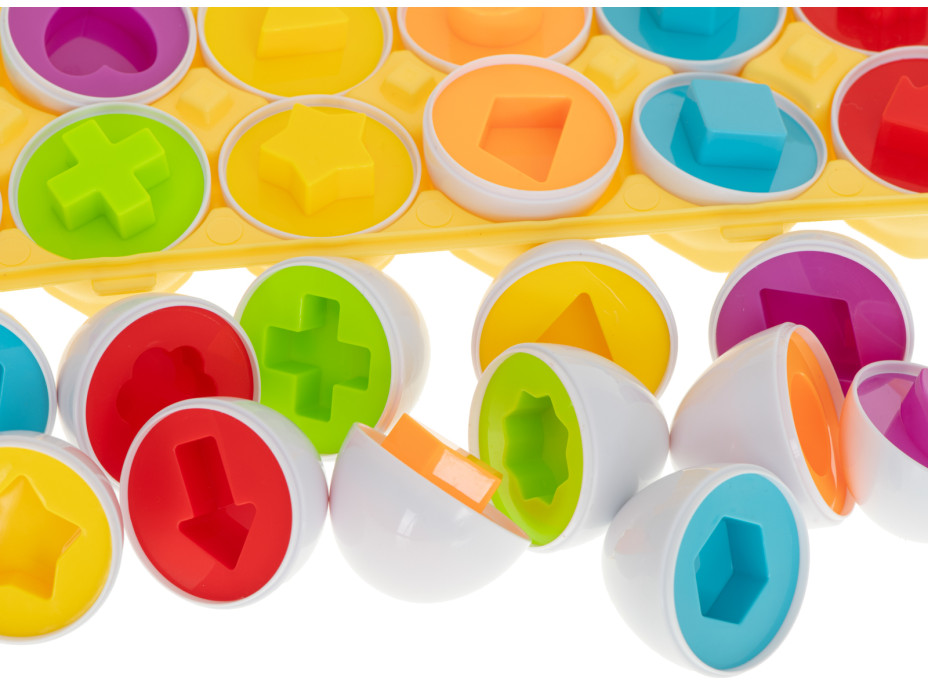 Vzdělávací hračka vajíčka - Barvy a tvary