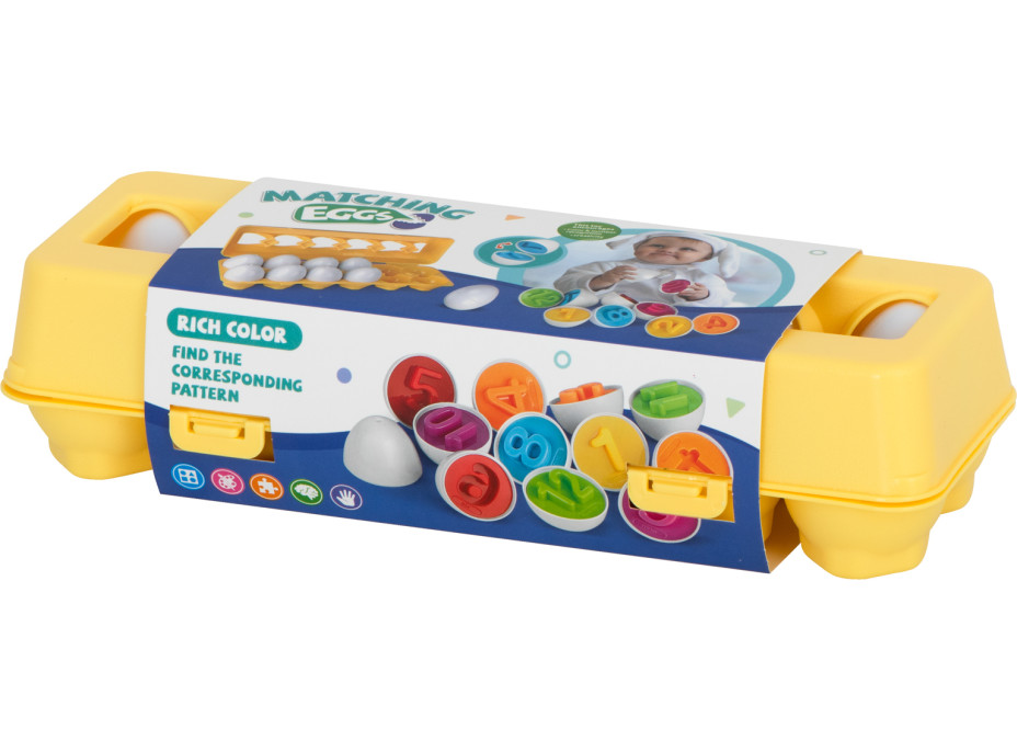 Vzdělávací hračka vajíčka - Barvy a čísla