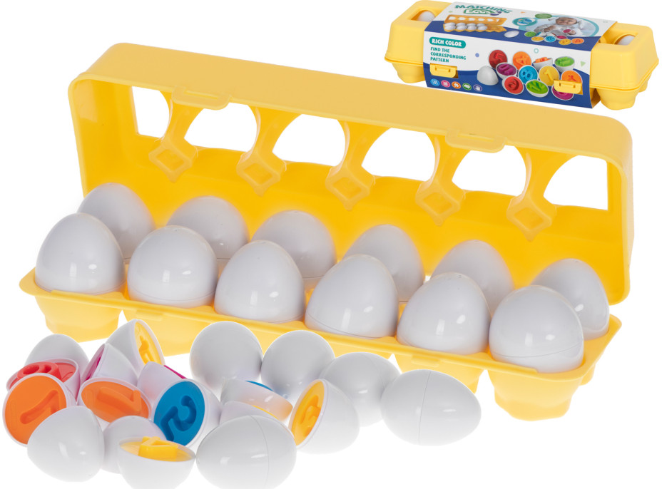 Vzdělávací hračka vajíčka - Barvy a čísla