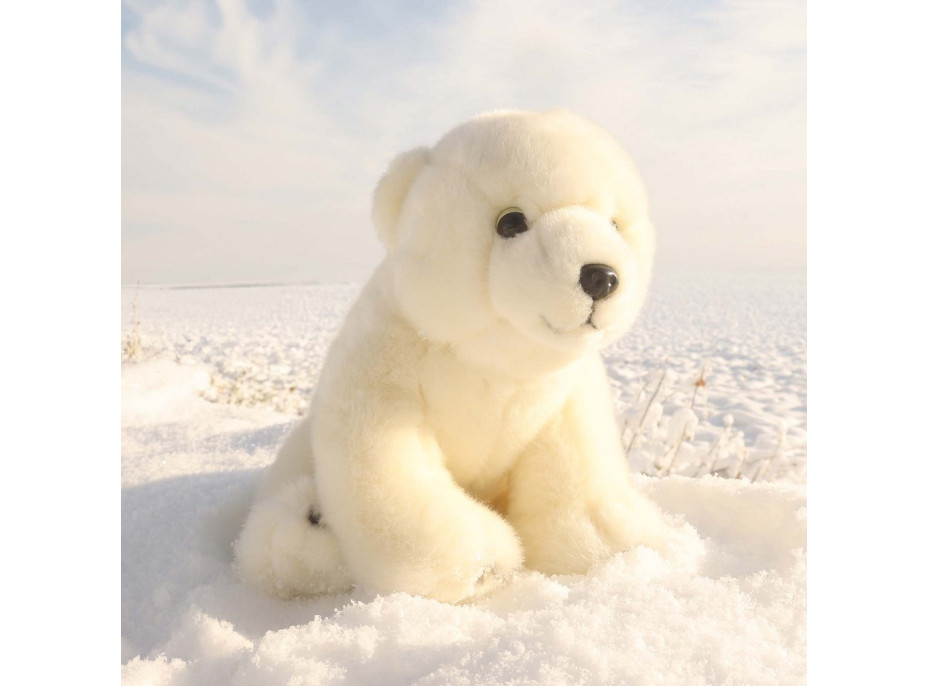 Rappa Plyšový medvěd lední 28 cm ECO-FRIENDLY