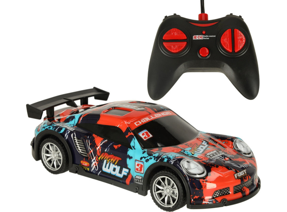 RC sportovní auto modré/červené