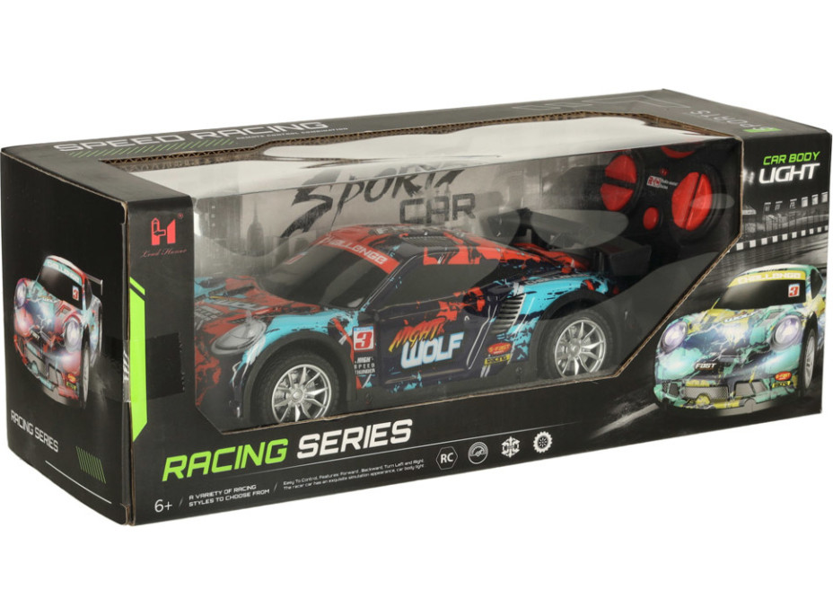 RC sportovní auto modré/červené