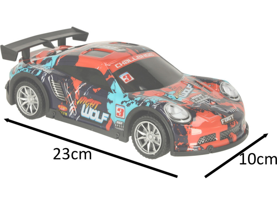RC sportovní auto modré/červené