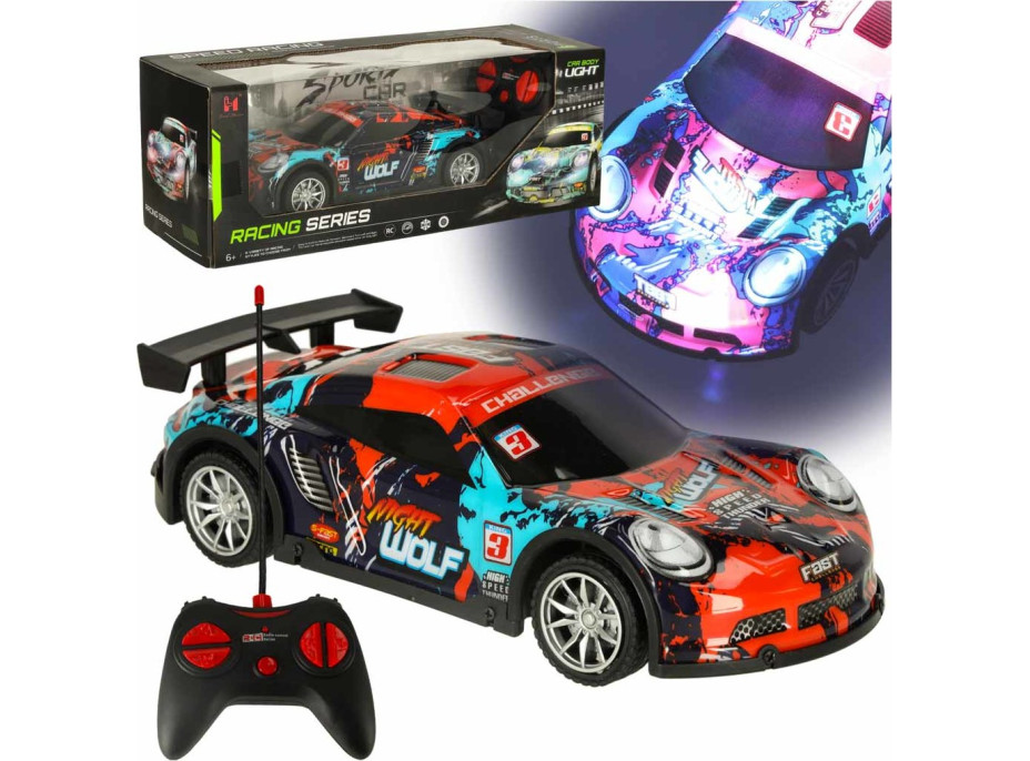 RC sportovní auto modré/červené