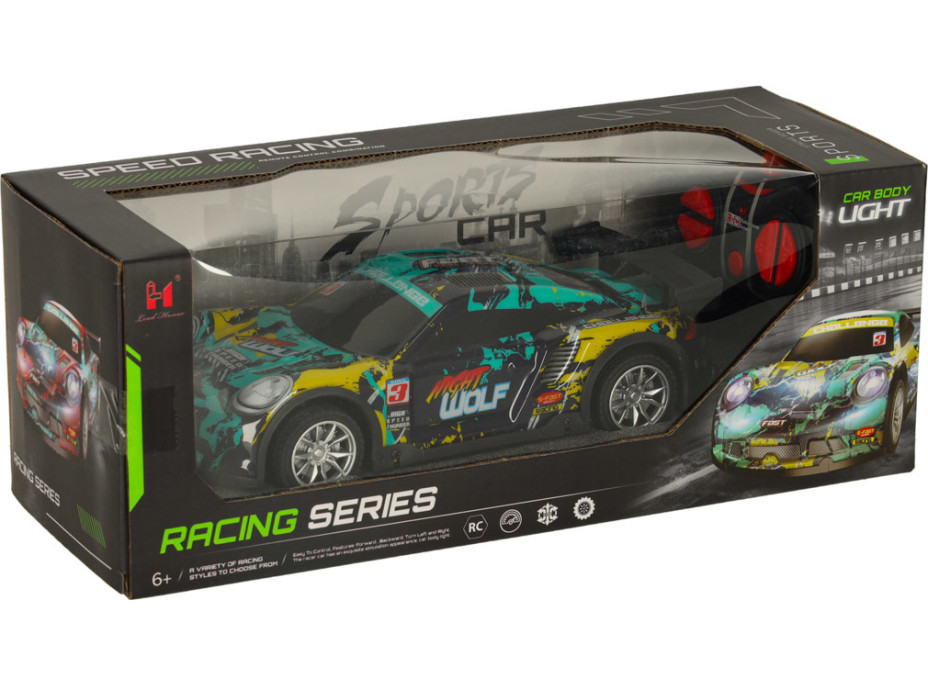 RC sportovní auto modré/zelené