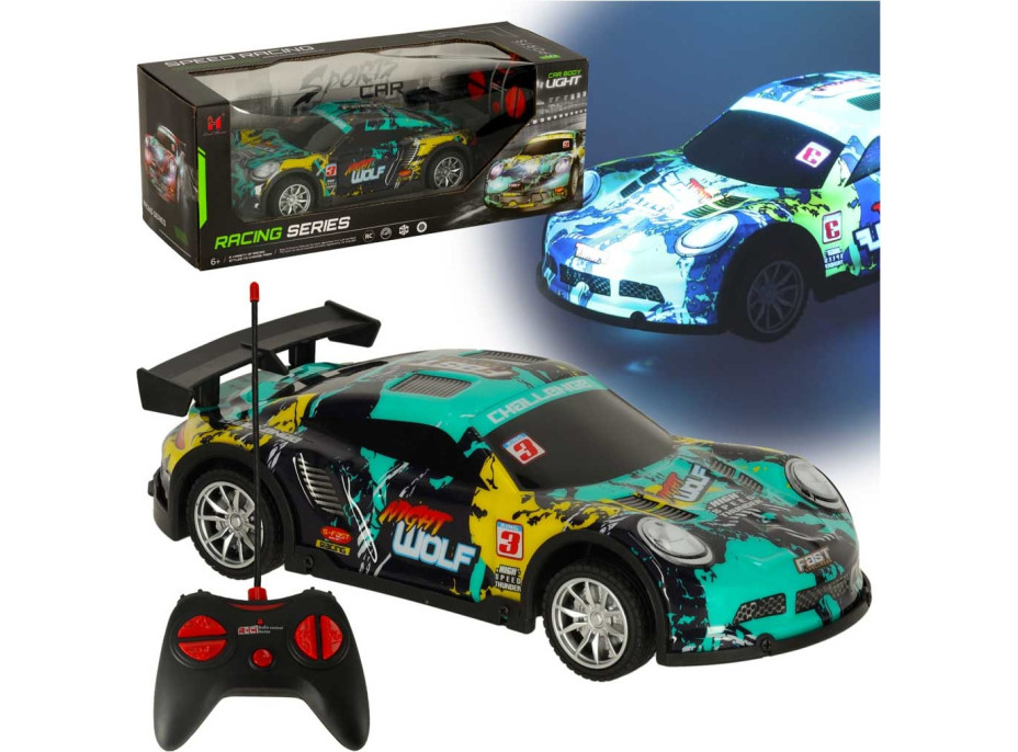 RC sportovní auto modré/zelené
