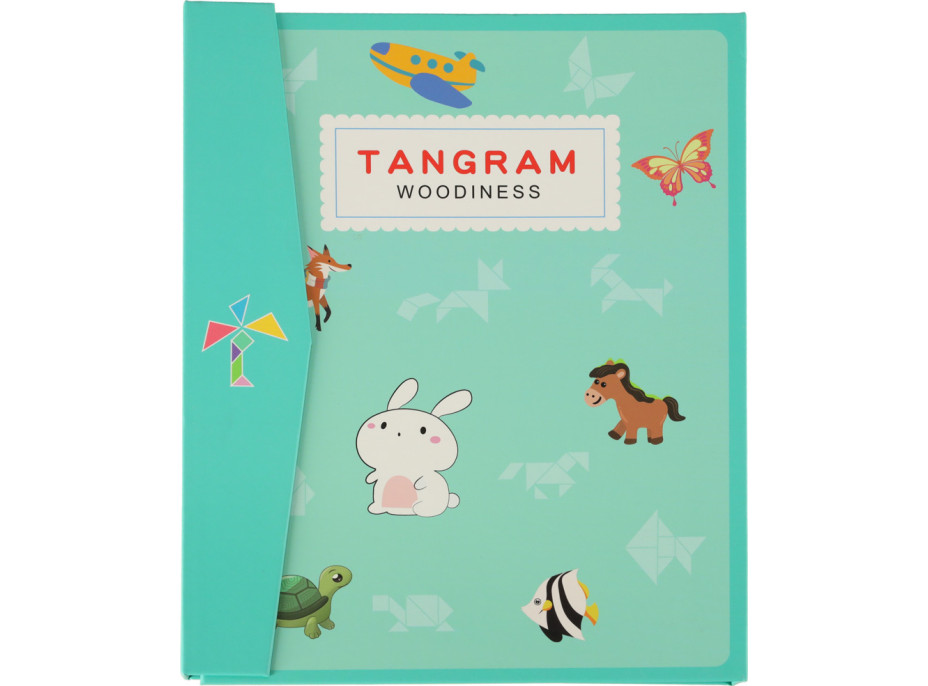 Dřevěný magnetický tangram