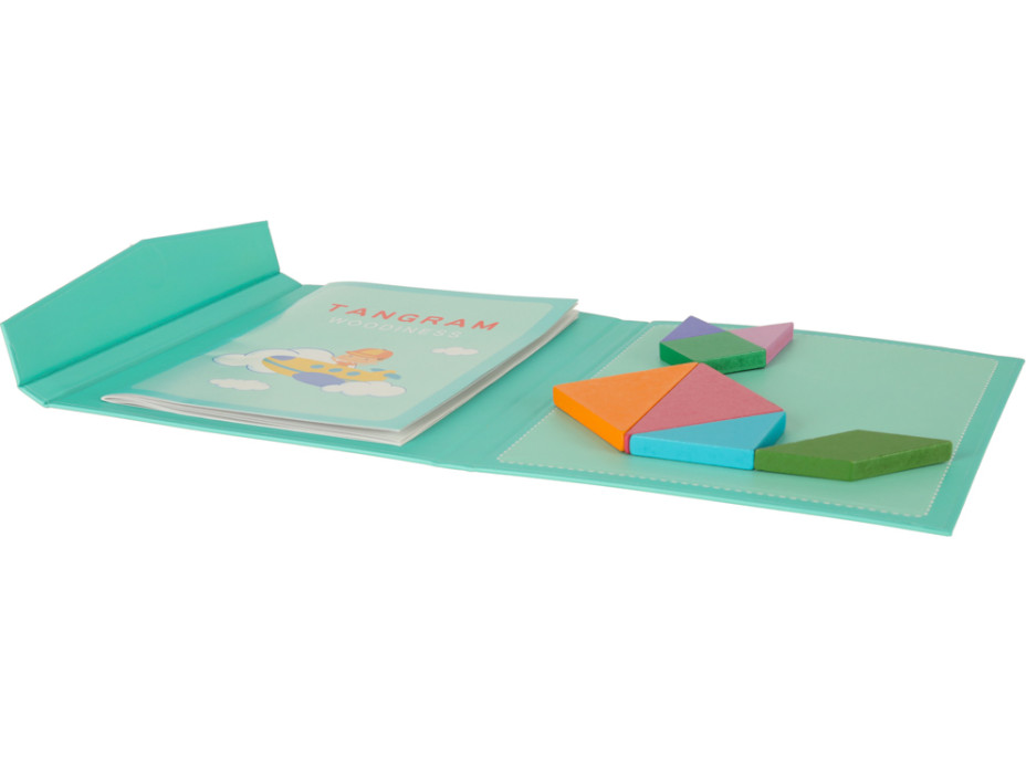 Dřevěný magnetický tangram