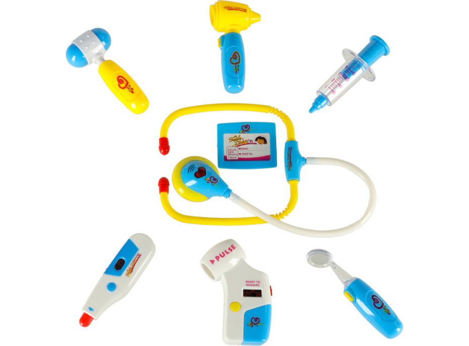 Doktorský set v kufříku DOKTOR se zvuky a světlem - modrý
