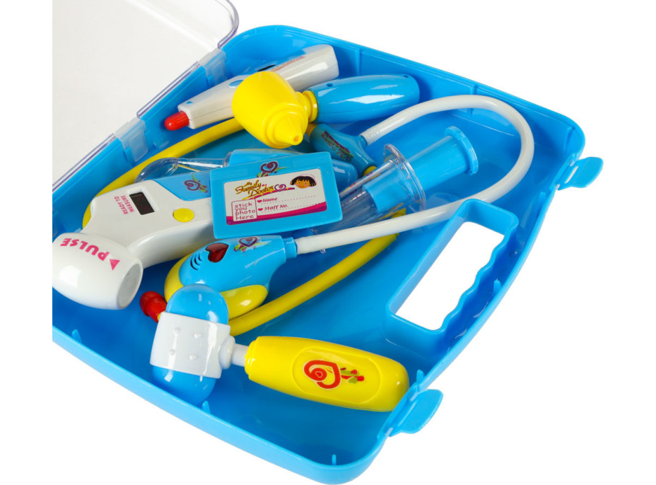 Doktorský set v kufříku DOKTOR se zvuky a světlem - modrý