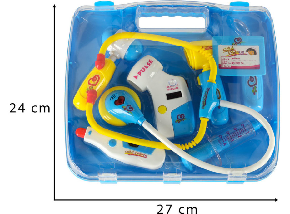 Doktorský set v kufříku DOKTOR se zvuky a světlem - modrý