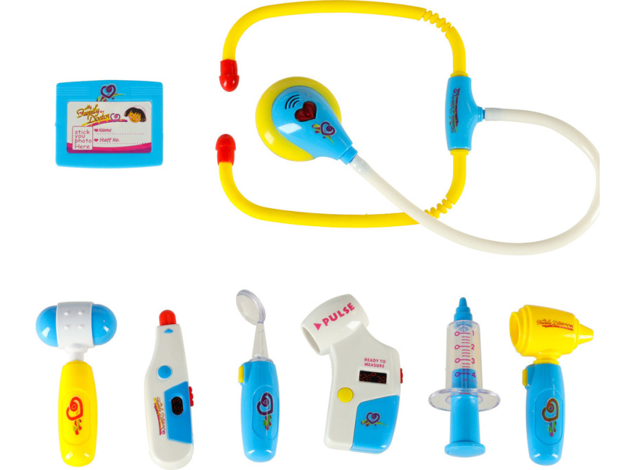 Doktorský set v kufříku DOKTOR se zvuky a světlem - modrý