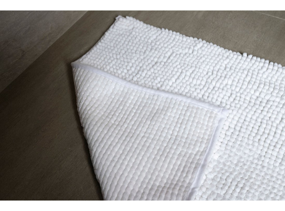 Aqualine CHENILL koupelnová předložka 50x80cm, 100% polyester, bílá CH2011