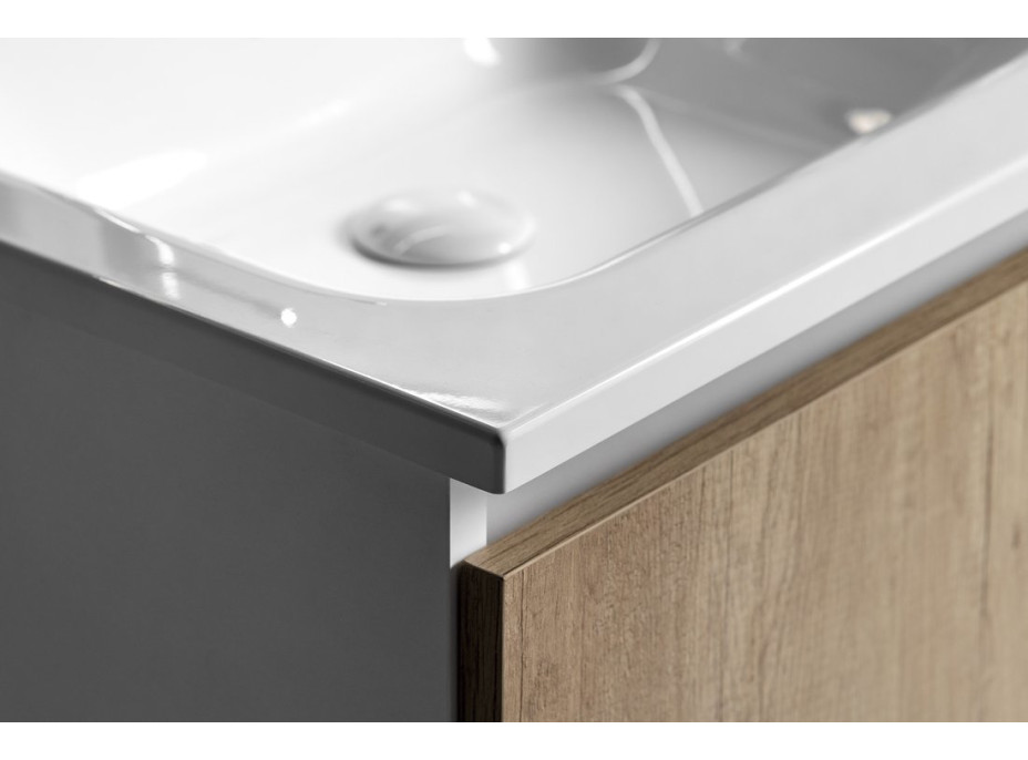 Sapho ARECA umyvadlo, litý mramor, 81x51, 5cm, bílá AC081