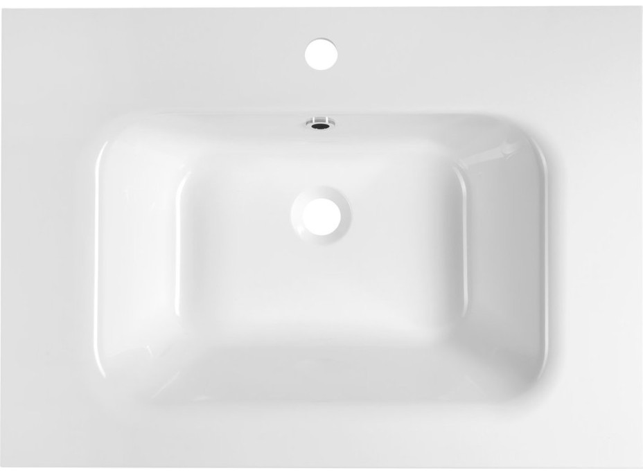 Sapho ARECA umyvadlo, litý mramor, 71x51, 5cm, bílá AC071