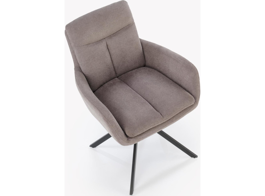 Jídelní otočné křesílko AIDEN - šedé