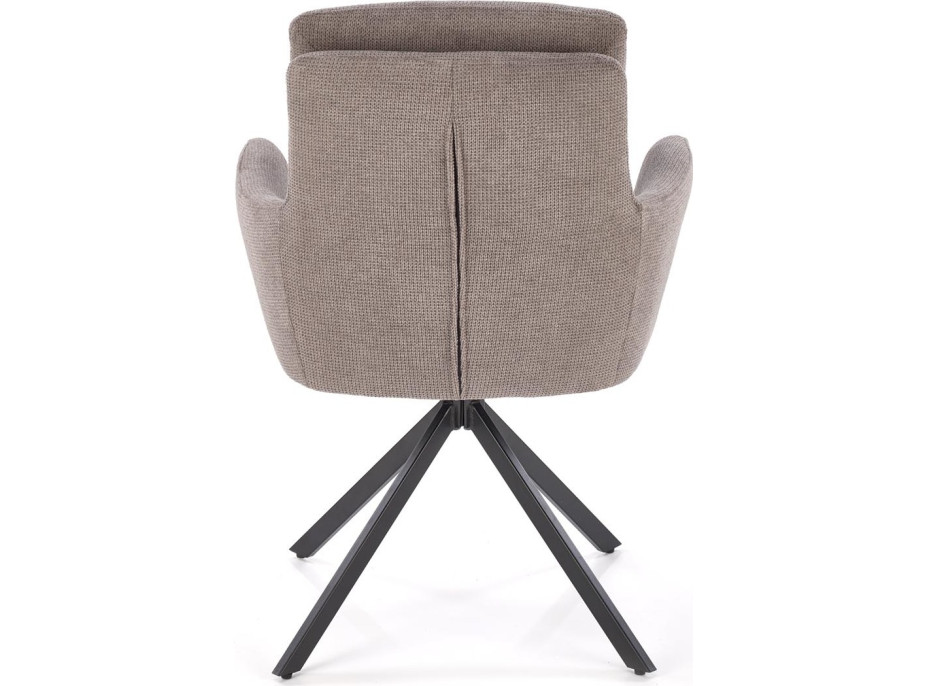 Jídelní otočné křesílko AIDEN - šedé