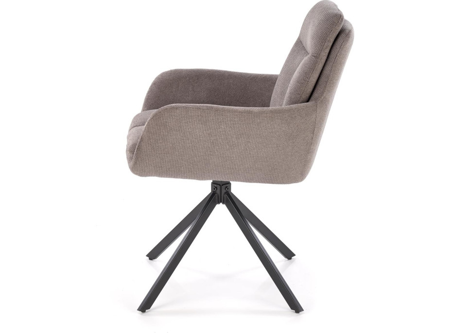 Jídelní otočné křesílko AIDEN - šedé