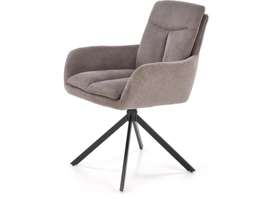 Jídelní otočné křesílko AIDEN - šedé