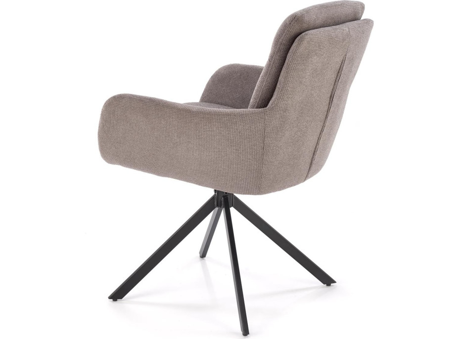 Jídelní otočné křesílko AIDEN - šedé