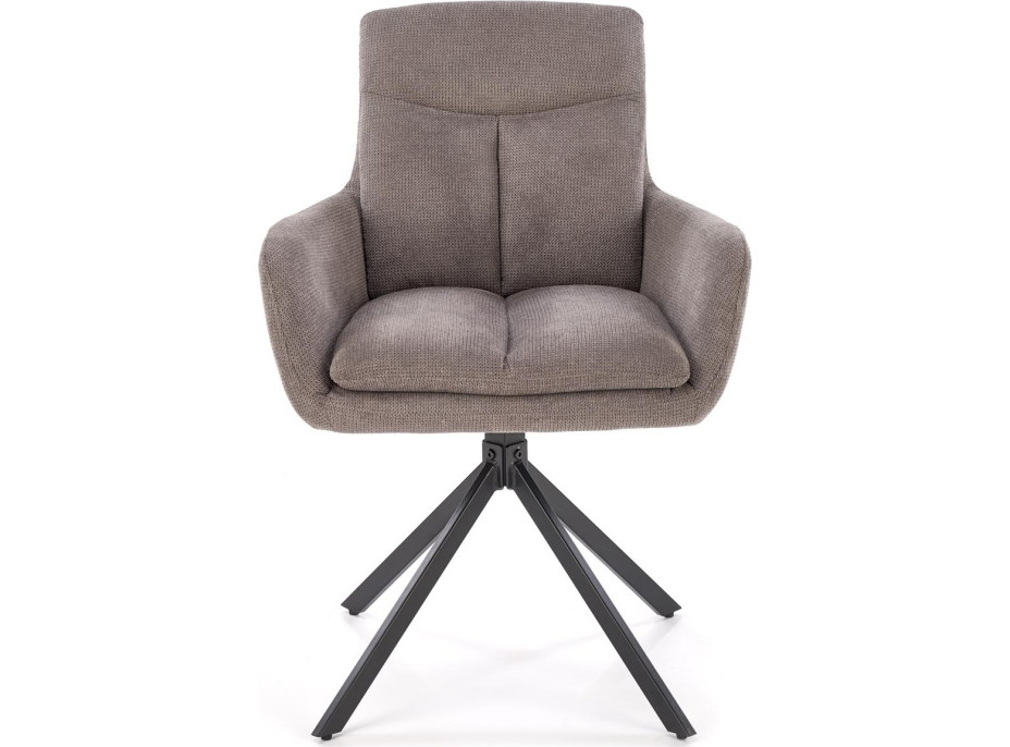 Jídelní otočné křesílko AIDEN - šedé