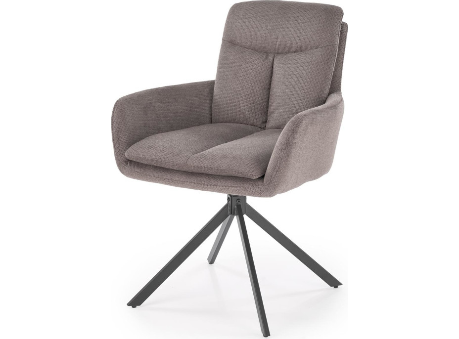 Jídelní otočné křesílko AIDEN - šedé