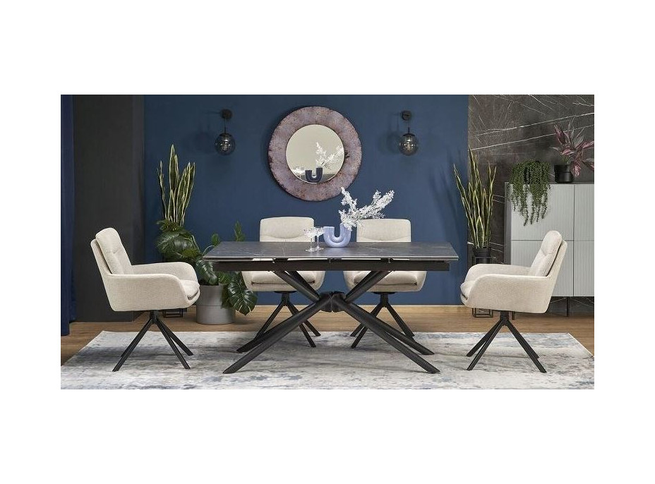 Jídelní otočné křesílko AIDEN - šedé