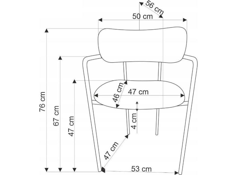 Jídelní křesílko MASON - krémové