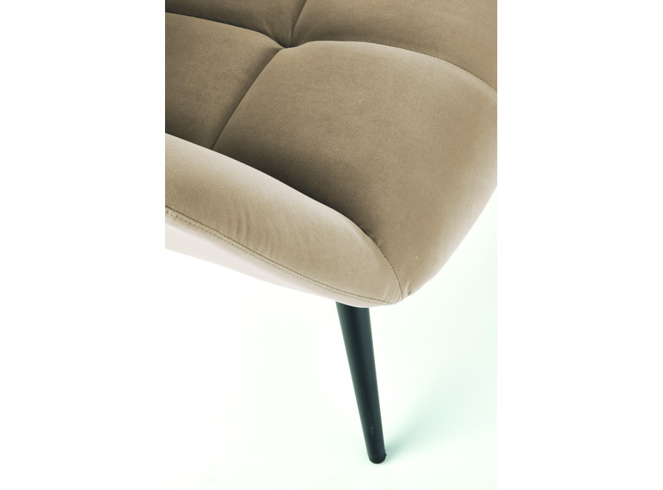 Křeslo ORION - čalouněné - béžové/černé